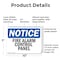Signmission Fire Alarm Control Panel OSHA Notice Sign, Plastic, 10in W x 7in L, 2PK OS-2PACK-NS-P-710-L-12521 - alternate 3